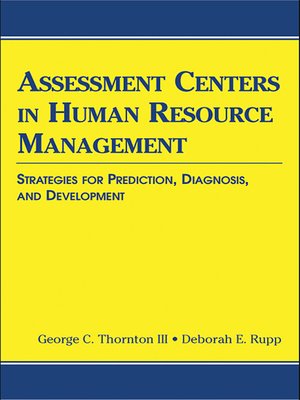 cover image of Assessment Centers in Human Resource Management